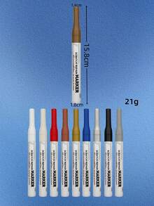 5pcs/1pc Paint Touch-Up Pens Car Paint Touch Up Pen, Car Paint Pen, Scratch Repair Agent, Paint Surface Scratch Repair Marker And Chip Restorer, Gold, Silver, White And Black Color, High Temperature Resistant, Waterproof, Sun-Resistant, For Car - one-size - View 4