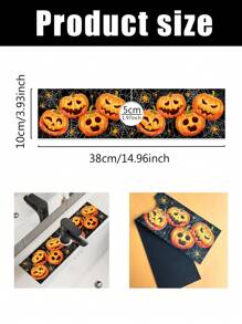 1pc/100pcs Halloween Theme Sink Mat, Funny Pumpkin & Theme Element Draining Mat, Halloween Home Decor, Kitchen Sink Decor. Party Gathering Home Decoration.