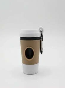 Nouveau distributeur de sacs à déchets pour animaux de compagnie, style tasse de café. Élégant et pratique pour ranger les sacs à déchets de chien. Fournitures pour animaux de compagnie