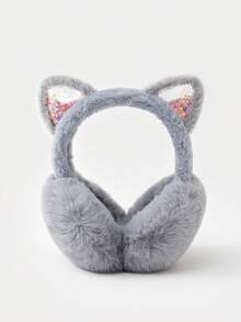 قطعة واحدة من أذرع القطة والنجمة الخماسية من القماش المخملي، إكسسوار شتوي دافئ للنساء