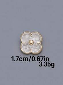 Bộ 6 nút kim loại thủ công họa tiết hoa cổ điển, thích hợp cho áo sơ mi, áo len cardigan, váy, váy cưới, bộ vest, nút kim loại thời trang đa năng, bó hoa tự làm, hộp, giày dép, hộp quà trang sức, phụ kiện thủ công mỹ nghệ - Nhiều màu - Xem 10