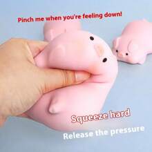 小猪挤压玩具，小狗挤压玩具，面粉慢回弹，减压球，缓解焦虑礼物，学生，生日礼物，节日礼物，很棒的礼物 - 彩色 - 查看 4