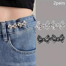 1/2/3/4/6 Pairs Butterfly Buckle Waist Cincher Removable Buckle Waist Trainer, No Sewing Required - Multicolor - View 19