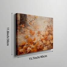 1 幅秋季墙壁艺术画秋季风景帆布印刷画，适合卧室、客厅或办公室的秋季装饰，适合秋季或秋季假期海报，适合送给她的礼物，无框或带框