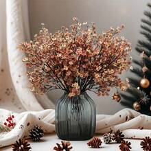 10 piezas de flores artificiales del aliento del bebé, ramo de Gypsophila de plástico de estilo moderno para decoración otoñal, desmontable para arreglos florales DIY, de bajo mantenimiento, adecuado para sala de estar, dormitorio, oficina, boda, mesa, fiesta, decoración del hogar y florero