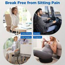 1PC Memory Foam Ergonomic Donut Cushion For Office Chair | Hip & Waist Support Pillow, Postpartum-Friendly, Ideal For Long Time Sitting, Driving & Office Work | Machine Washable Polyester, Modern Comfort Design, Durable Soft Material Chair Cushion Seat Cushion Chair Pillow Cushions Gaming Chair - Multicolor - View 10