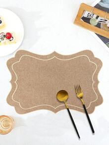 1/2/4 件节日形状布料刺绣餐垫，适用于婚礼派对餐桌装饰、简约时尚餐垫、咖啡机垫、防滑耐热杯垫，适用于婚礼、派对、节日、野餐、生日宴会 - 彩色 - 查看 8