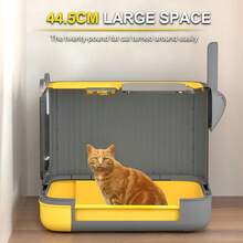 DDCAQIOUA Caja de para gatos,arenero para gatos cerrado caja de para gatos grande y completamente cerrada, accesorios para gatos, puerta de dos vías para entrada y salida, adecuada para gatitos y gatos adultos, prevención eficaz de salpicaduras de , antisalpicaduras y antiolor para evitar el desbordamiento de olores, una pala para gratis - Multicolor - Ver 7