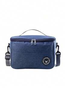 1pc Double Layer Lunch Bag For Women, Large Capacity Insulated Lunch Box For Men, Student Thickened Cute Lunch Bag, Reusable Lunch Tote Bag, Portable Picnic Ice Bag For Work, Picnic, School Or Travel Lunch Box Bag School Supplies Stuff Accessories Bag For School School Accessories School Stuff