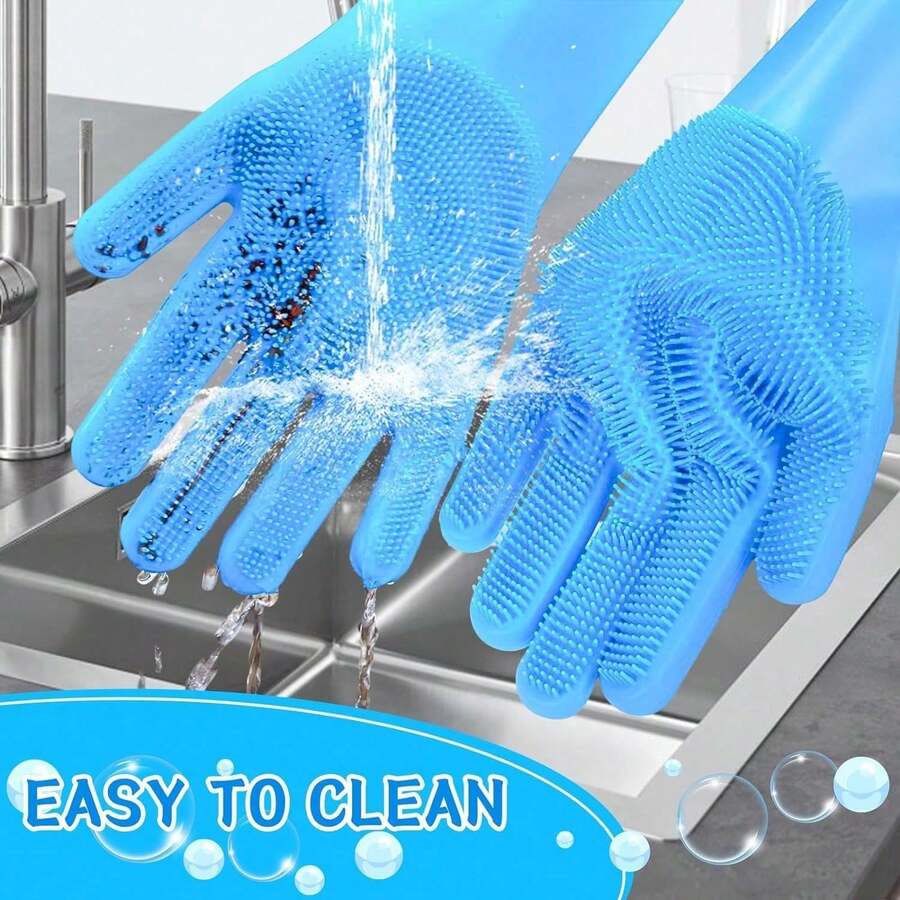 1 par de chándal para baño de mascotas, choclos de ducha de cerdas cortas de silicona para perros, herramienta de limpieza para mascotas para gatos y perros