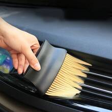 Set 5 pezzi di Pennelli per Dettagli, Pennelli per Dettagli Multiuso per Auto, Pennelli per Dettagli in Setole di Cinghiale, Strumenti per Pulizia Auto per Cruscotto, Bocchette, Interni Auto, Ruote ed Emblemi