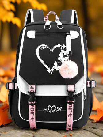 轻便多功能旅行背包，蝴蝶设计，多用途，简约清新，大容量，带脊柱保护的轻便背包