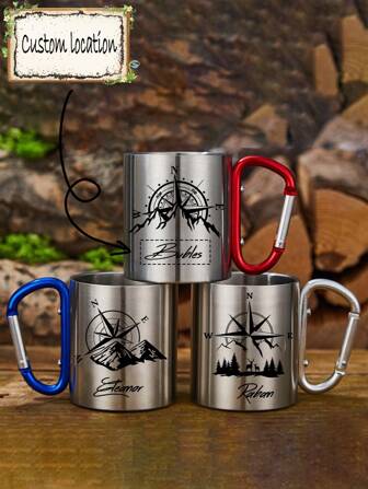 כוסות קמפינג מפלדת אל-חלד בהתאמה אישית, כוסות קפה רב פעמיות, כוסות קמפינג לחוץ, כוסות טיפוס הרים בהתאמה אישית, כוסות מים לטיולים רגליים בהתאמה אישית, מתנות ליל כל הקדושים, מתנות חג המולד, מתנות עונת סיום לימודים בהתאמה אישית, מתנות עונת בית הספר בהתאמה אישית, מתנות לחובבי ספורט בחיק הטבע, מתנות מושלמות למשפחה ולחברים, אבות, אמהות, חברים, מתנות לעצמכם, מותאם אישית, חדר תה, בית, גינה, משרד, לימי נישואין, ליום האהבה, ליום האם, לימי הולדת, לסיום לימודים, לחתונות, כלי שתייה