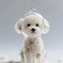 Colgante, llavero y accesorio para bolso con colección de pelo de perro adorable, cápsula coleccionable, decoración conmemorativa y creativa de mascota de dibujos animados