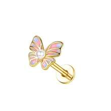 ORAZIO ORAZIO 1-8 Piezas Pendientes Helix de 16G para Mujeres, Aros para el Labio sin Rosca de Inserción, Aros para Tragus, Medusa, Concha, Monroe, Piercing y Joyería