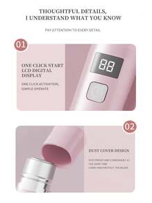 Facial Hair Remover For Women, As Seen On TV Painless Face Shaver, Electric Hair Removal Device, Bikini Legs Underarm Public Hairs Rechargeable Trimmer With Detachable Head Cordless Wet Dry Use, 300mAh