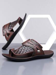 New Summer Men Slippers, Casual Flat Sandals, Fashionable And Versatile Flip Flops, Suitable For Teens, Casual, Outdoor, Athletic, Vacation, Travel, Graduation Gifts, Birthday Accessories