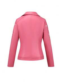 Women's Vintage PU Locomotive Jacket (Embroidered) - The Perfect Jacket For Everyday Casual Wear, Both Elegant And Stylish For The Spring And Fall Seasons