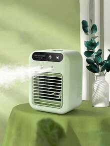 1pc Compact USB Powered Mini Air Conditioner Fan - Portable Rechargeable Desktop Air Cooler For Summer Cooling, Suitable For Home And Office Use - Multicolor - View 17