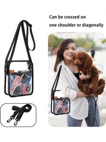 Stadium Event Clear Bag Women's Clear Bag Purse Crossbody Bag Stadium Approved With Front Pocket For Concerts - 灰色 - 查看 12
