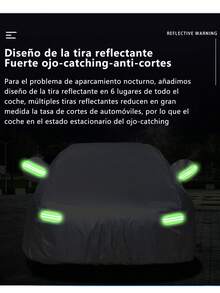 Funda Cubierta Auto Grande 4.9m Anti-sol Polvo Viento 3XL ,Funda Sedan Cubierta Auto Coche Protector Impermeable 4.9m - Gris Claro - Ver 3