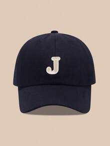 Mũ lưỡi trai trẻ em in 26 chữ cái, mũ chống nắng cho bé trai và bé gái, thích hợp cho các hoạt động ngoài trời và mặc hàng ngày, chống tia UV. - Màu xanh hải quân - Xem 6