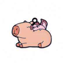 可爱的水豚河豚DIY吊坠首饰套装，可用于制作手链、项链和其他首饰。适合DIY爱好者。也非常适合馈赠亲朋好友。