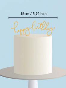 1PCS/3PCS/5PCS 新款创意生日蛋糕装饰亚克力蛋糕插卡