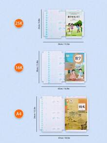 10 个装 PVC 透明 A4 尺寸书套 - 可重复使用、可调节、加厚、防水、透明保护套，适用于学校、办公室和家庭使用、返校、学校用品 - 查看 11