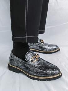Men's Slip-On Loafers, Casual Business Formal Dress Shoes, Groom Wedding Shoes, Size 38-46