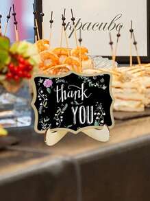20Pcs Mini Blackboard Display Panel Decoration, Home Decoration Signs, Mini Message Board Display Wooden Blackboard, Suitable For Wedding, Baking Display, Hotel, Banquet, Dessert, Table Cards, Mother's Day Graduation
