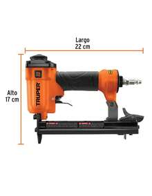 Pneumatic Stapler, 22 Gauge, Truper - Orange - View 3