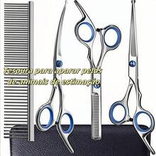 Pet/Animal/Cat/Scissors/Pet Grooming Tool Set - Màu xanh nhạt - Xem 1