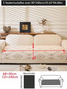 1 件毛绒加厚沙发垫套，现代简约防滑沙发座垫，防尘可洗沙发套，柔软防褪色，宠物友好，适合 L 型沙发和 1/2/3/4 座沙发，适用于卧室、办公室、客厅 - 米色 - 查看 20