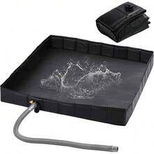 Foldable Shower Pan Bath Base Keep Feet Clean For RV Tent Awning Camping Beach - Black - View 7