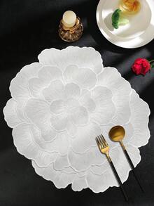 2-6pcs Gold Peony Placemats, Romantic Rose Minimalist Waterproof PVC Vase Mats, Washable, Easy To Clean, Wipe-Able, Non-Slip, Heat-Resistant, For Room Decor, Dining Table, Home Decor, Suitable For Holidays, Parties, Birthdays, Weddings And Dinners - Multicolor - View 10