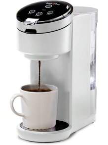 Pod Compatible Single Serve Coffee Maker With Reusable Pod And Bold Setting, 8-12oz, 40oz Reservoir, White - 白色 - 查看 1