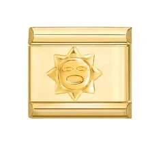 Pulseira modular de miçangas DIY com design de gota de óleo, decorada com corações, flores e borboletas. Ideal como presente para amigos e casais, perfeita para o Natal, Ano Novo, Halloween e Dia dos Namorados. Design charmoso, joia em aço inoxidável, produto local, prático e moderno. Essencial para o Natal e o Halloween. Tonalidade outonal suave. - M288126 - Ver 4