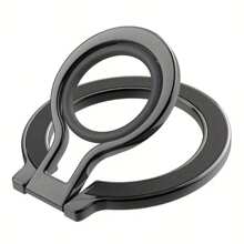 Soporte magnético para teléfono, anillo de silicona suave, protección para los dedos, argolla giratoria de 360 grados, adecuado para varias marcas y modelos de teléfonos inteligentes