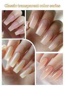 XEIJAYI 1pc Ice-Through Color Gel Nail Polish Semi Permanent Nail Art Soaking UV LED Nail Salon DIY Nail Salon Gel For Spring And Summer - Nhiều màu - Xem 9