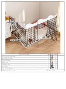 Freestanding Pet Fence, Indoor Home Use, For Small Dogs, Cats, Rabbits And Other Small Animals