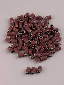 适用于指甲钻头的打磨带，抛光凝胶，去除死皮老茧，修指甲和修脚，100 件 - 巧克力棕 - 查看 2