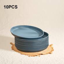 5/10pcs 5.9 Inch (Approx. 15cm) Appetizer Plates, Lightweight PP Dishware, Durable Reusable Plastic Plates/Trays For Salad, Dessert, Cake, Suitable For Graduation/Birthday/Singles Party, Wedding, Outdoor Picnic, Kitchen, Dorm, Microwave And Dishwasher Friendly,School Supplies - Multicolor - View 17