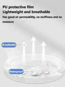 10/30 Pieces Per Pack, Waterproof Ear Patches, Soft And Skin-Friendly, Thin And Breathable, Protects The Ears, Good Elasticity, Easy To Wrap The Ears, Completely Covers The Ears, Not Easy To Leak Water, Suitable For Swimming, Bathing, Hot Springs And Other Occasions. - White - View 4