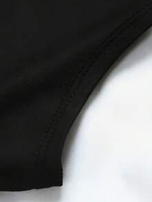 THICK Thighs MATTER Women's Plus Size Graphic Tank Casual Sleeveless T-Shirt Summer Vest Suitable For Daily Home Fitness And Exercise - 黑色 - 查看 3