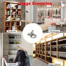 10PCS/50PCS Metal Shelf Support Pegs - Easy Install Cabinet Shelf Brackets For Kitchen, Wardrobe, Closet, Bookshelf - Versatile Shelving Hardware Anchors