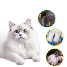 20 Stücke Katzenpfötchen Kappen, Krallenschutz für Katzen & Hunde, Katz/Hund Krallen Abdeckung, Haustier Krallenschutz