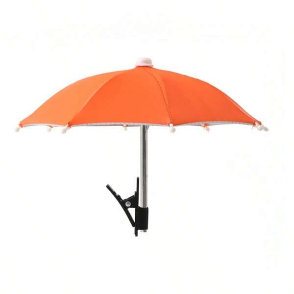 Live Broadcast Rainproof And  Mobile Phone Umbrella, Mini Umbrella, Cycling Mobile Phone Parasol, Cute Umbrella With Its Own Clip, Small Umbrella Decorative Umbrella