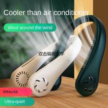 haoss Hands-Free Fan Necklace Portable Neck Fan With 3 Speeds For Outdoor Sports, Traveling, Office, Home Use