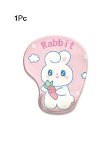 可爱卡通太空星系图案 3D 硅胶柔软耐用防滑鼠标垫带腕托适用于笔记本电脑、办公桌、男女 - 彩色 - 查看 7